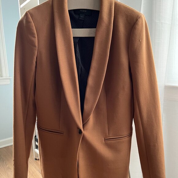 J. Crew Camel Blazer Wool-Blend Size 2T - Picture 1 of 5